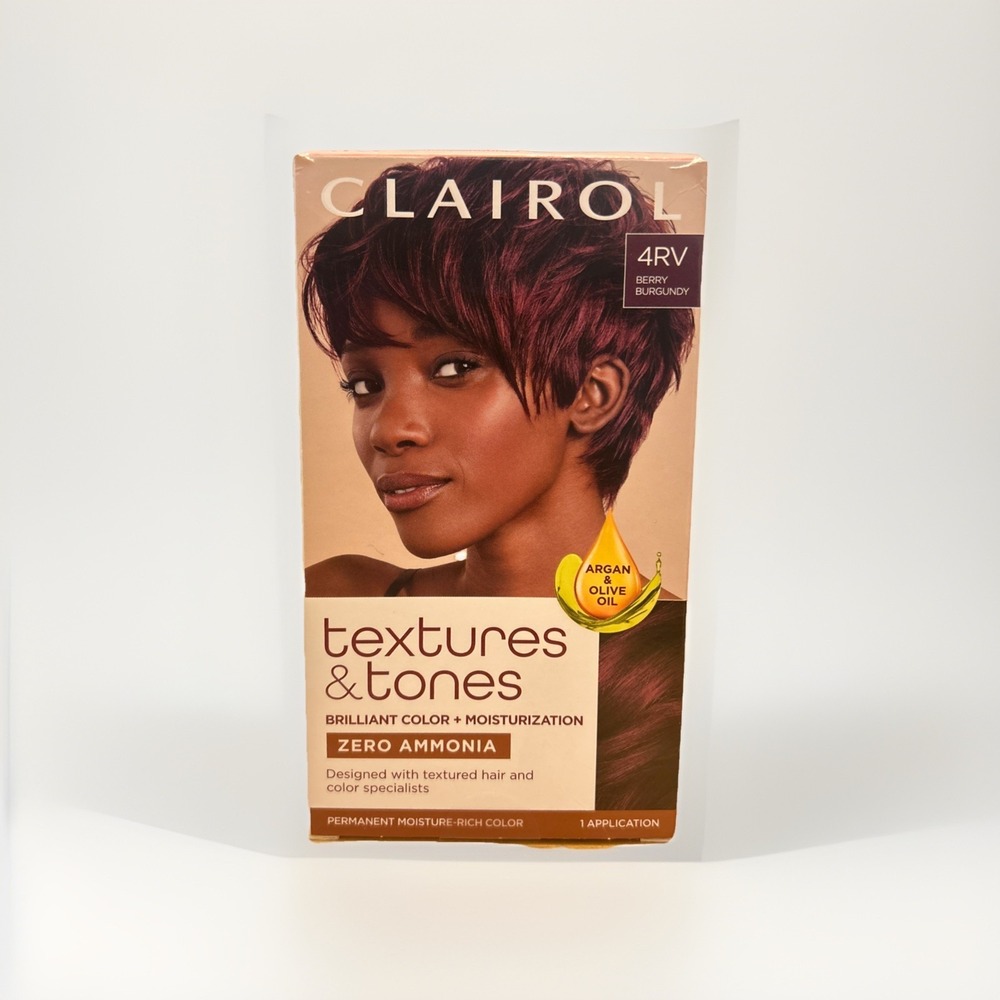 Clairol Professional Texture and Tones Permanent Hair Color 4RV BERRY BURGUNDY